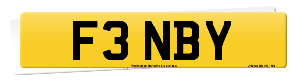 Registration number F3 NBY